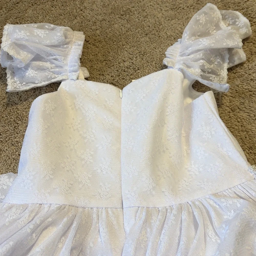Bonnie Jean White Dress 1st Communion Wedding Size 12 NWT